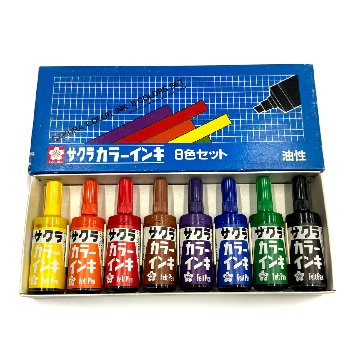 Vintage Sakura Glass body marker 8 color box *Limited delivery 