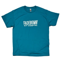 FADEBOMB logo Tee - XR04 Galapagos Blue