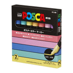 UNI POSCA -medium- PC5M 7 color box (Natural color) PC5M7C